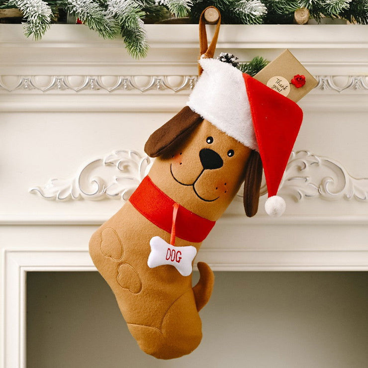 Christmas Decorations Christmas Dog Bone Gift Socks Creative New Pet Socks Christmas Socks Gift Bag - Follow yourDream