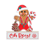 Christmas Decorations Desktop Table Gingerbread Man Biscuit Man Wooden Decorations Christmas Wooden Decorations - Follow yourDream