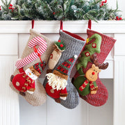 Christmas Decorations Large Knitted Knitted Knitted Socks Gift Bag Children's Candy Socks Pendant Christmas Socks - Follow yourDream