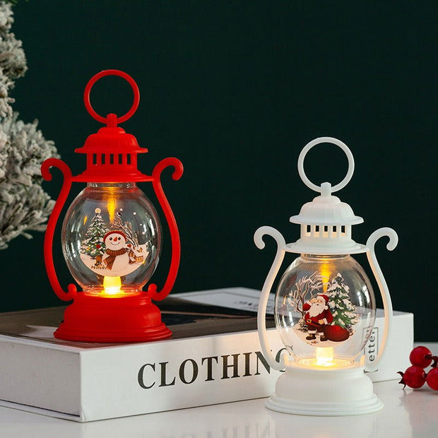 Christmas Decorations Luminous Children's Handheld Creative Small Oil Lamp Desktop Ornament New Decoration Props Hanging - Follow yourDream