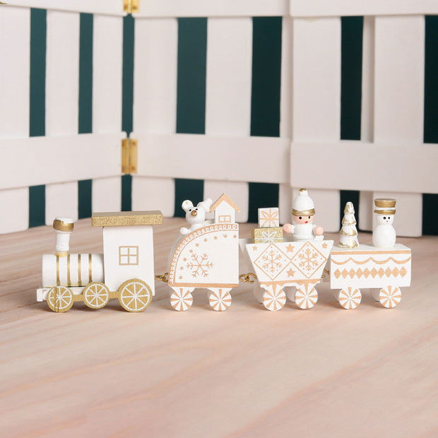 Christmas Decorations Wooden Train Presents For Children Christmas Presents Window Display - Follow yourDream