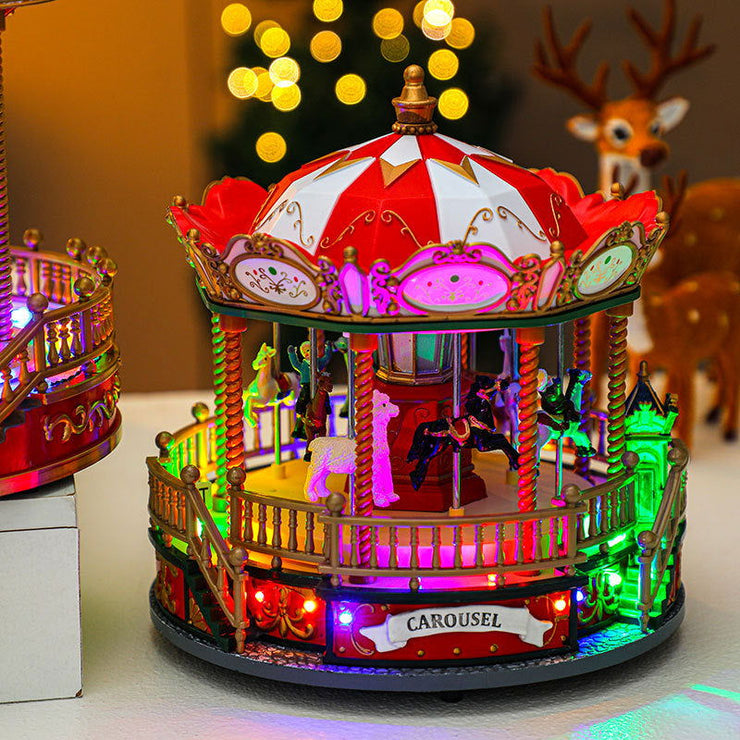 Christmas carousel ornaments, music boxes, Christmas decorations, Christmas gifts, music boxes - Follow yourDream