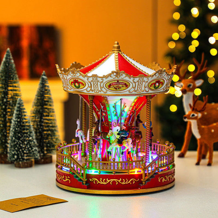 Christmas carousel ornaments, music boxes, Christmas decorations, Christmas gifts, music boxes - Follow yourDream