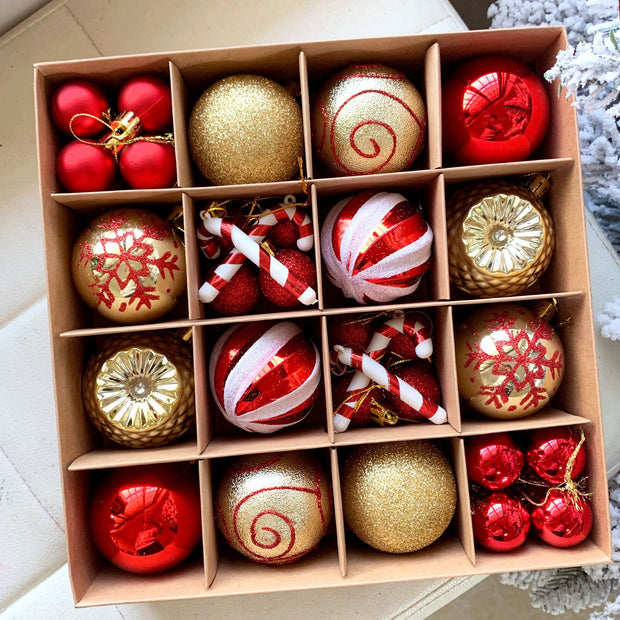 Christmas decoration 6cm electroplated ball plastic ball special-shaped painted Christmas ball gift Christmas tree pendant - Follow yourDream