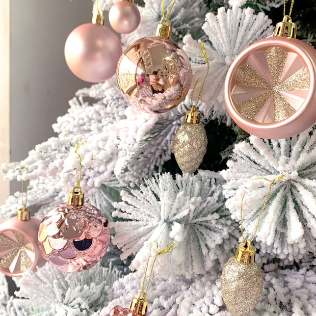 Christmas decoration 6cm electroplated ball plastic ball special-shaped painted Christmas ball gift Christmas tree pendant - Follow yourDream