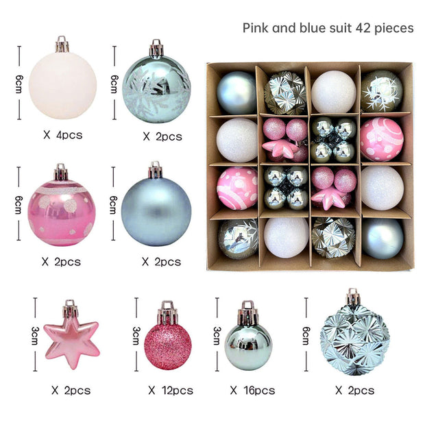 Christmas decoration 6cm electroplated ball plastic ball special-shaped painted Christmas ball gift Christmas tree pendant - Follow yourDream