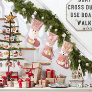 Christmas decoration Christmas pink sequins Christmas socks gift socks - Follow yourDream
