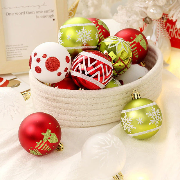 Christmas decorations 16 PCS Christmas Ball Decoration Christmas Tree Pendant Home Party Decoration - Follow yourDream