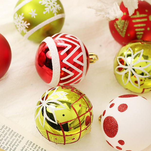 Christmas decorations 16 PCS Christmas Ball Decoration Christmas Tree Pendant Home Party Decoration - Follow yourDream