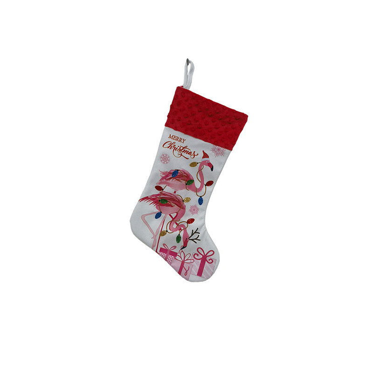 Christmas decorations Christmas ocean stockings flamingo Christmas stockings holiday gift bags Christmas tree ornaments - Follow yourDream