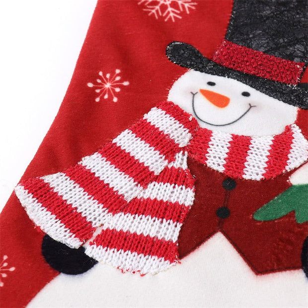 Christmas decorations Christmas pendants Christmas socks Santa Claus snowman velvet socks Christmas socks gift bags - Follow yourDream