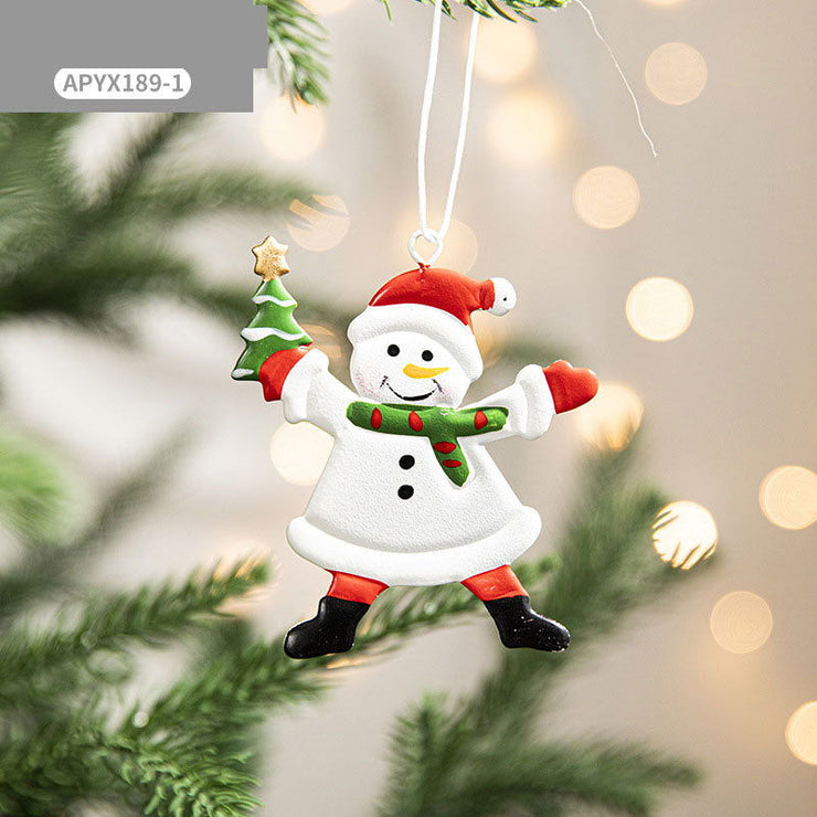 Christmas decorations, painted snowmen, Christmas pendants, Christmas tree ornaments - Follow yourDream