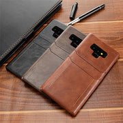 Card Holder Case for Samsung Galaxy Note 9 8 Luxury Leather Wallet Shockproof Slim Hard Back Cover for Galaxy