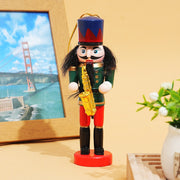 12CM Christmas Nutcracker Living Room Doll Set of Five Wooden Pendants