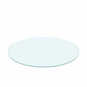 36" Inch Round Tempered Glass Table Top Clear Glass 1/4" Inch Thick Flat Polished Edge