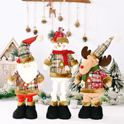 Christmas Telescopic Santa Claus Snowman Doll Christmas Ornament