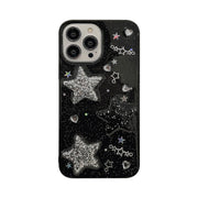 Sweet Cool 3D Star iPhone 14 Apple Phone Case 13 Drop Glue X/8 Spicy Girl 12/11 Suitable for 15promax