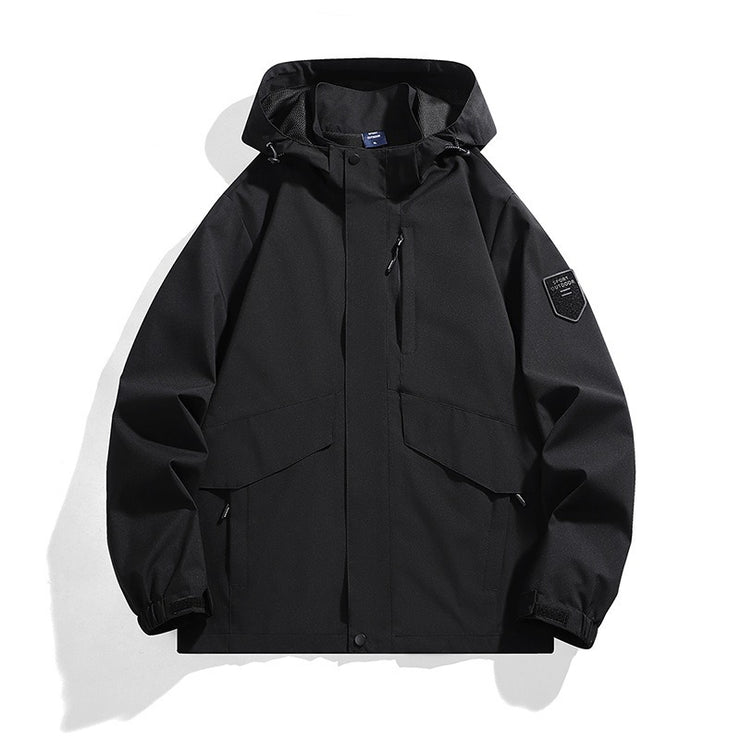 Spring new outdoor sports and leisure couple fashionable solid color assault suit for men, windproof, waterproof, breathable and - Follow yourDream