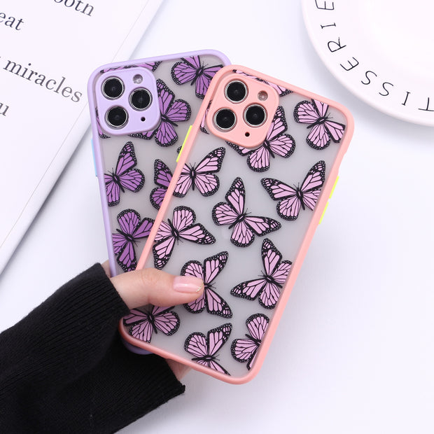 Cute 3D Relif Butterfly phone case for iphone 11 Pro Max XR XS MAX case silicone for iphone 7 8 Plus 12 pro max cover Christmas