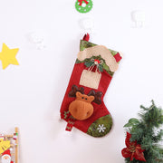 New Large Christmas Socks Candy Bag Pendant House Socks Christmas Decorations Christmas Socks Gift Bag