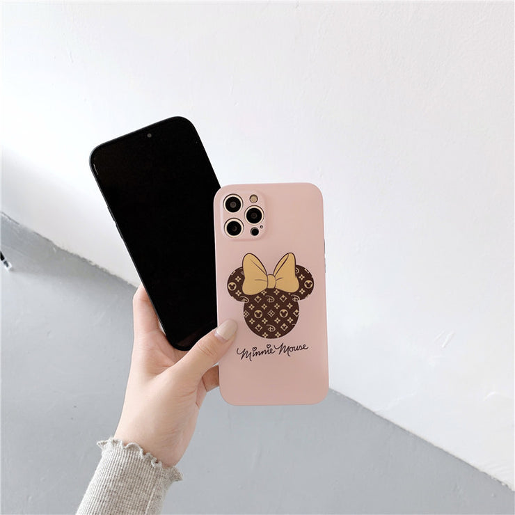 Trendy Cartoon Couple Suitable For iphone13pro Mobile Phone Case XR Mickey Minnie Apple 11 / 8p Soft 12 Matte