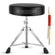 5Core Drum Throne Padded Adjustable Guitar Stool Drummer Seat for