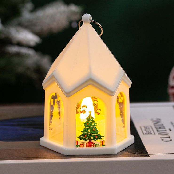 Christmas Children's Luminous Gift Retro Night Light Christmas Tree Pendant Desktop Decoration Props