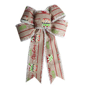 Christmas Ribbon Bow Christmas Decoration Gift Package DIY Ribbon Bow