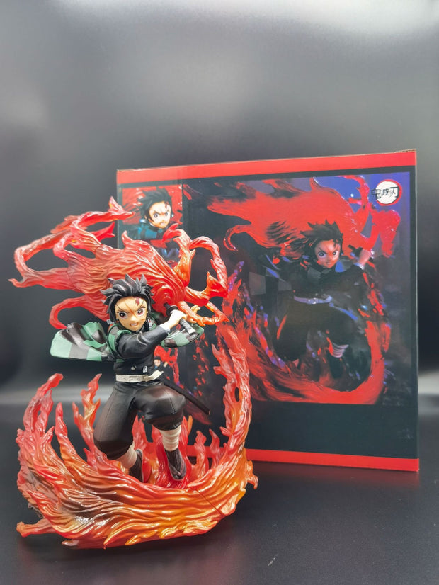 FiguartsZeroFZ Ghost Slayer Blade Handmade Charcoal Jilang Fire God God God Music Model Decoration High Quality Edition