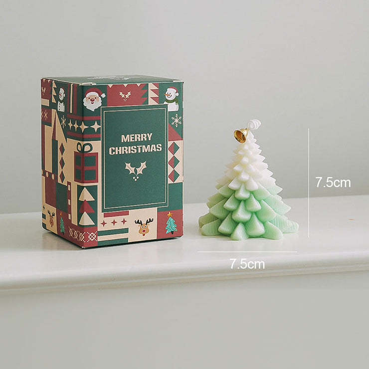 Christmas Tree Candles Custom Decorative Handmade Home Fragrance Soy Wax Candle Aromatic Candles for Gift