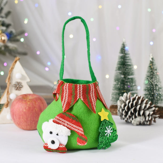 New Christmas Safe Fruit Bag Christmas Candy Bag Gift Bag Christmas Party Children's Cartoon Gift Bag