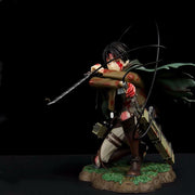 Dee Marvel's Attack on the Giant Levi's Battalion Captain, Kneeling in Blood Battle, Handmade Anime Surrounding Model