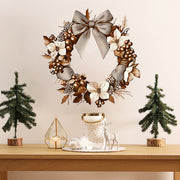 Christmas Flowers Bow Christmas Wreath Wall Stickers Decoration Wall Stickers