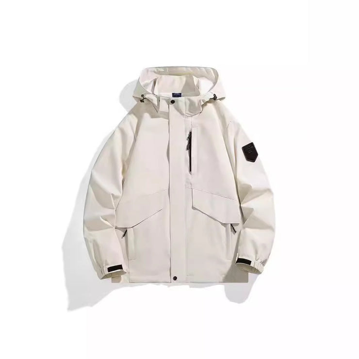 Spring new outdoor sports and leisure couple fashionable solid color assault suit for men, windproof, waterproof, breathable and - Follow yourDream