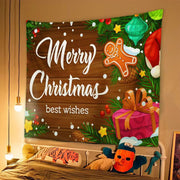 New Christmas Background Cloth, Christmas Tapestry, Christmas Party Event Decoration Hanging Cloth, Christmas Hanging Cloth