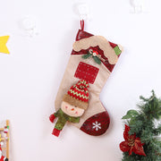 New Large Christmas Socks Candy Bag Pendant House Socks Christmas Decorations Christmas Socks Gift Bag