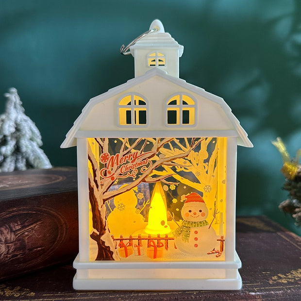 Christmas Decorations Retro Handheld Nightlight LED Ornament Christmas Tree Pendant