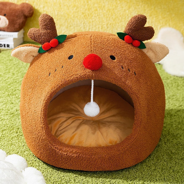 Toast bread pet cat bed open semi closed autumn and winter warm cat bed dog bed cat bed