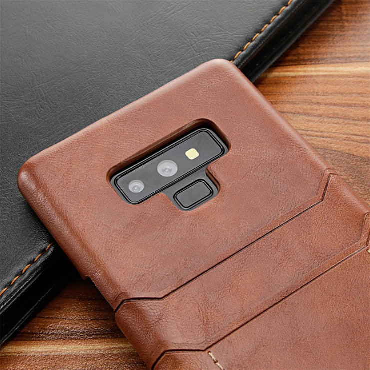 Card Holder Case for Samsung Galaxy Note 9 8 Luxury Leather Wallet Shockproof Slim Hard Back Cover for Galaxy