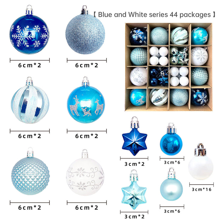 Christmas decoration 6cm electroplated ball plastic ball special-shaped painted Christmas ball gift Christmas tree pendant