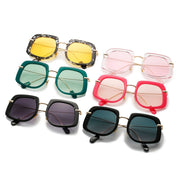 Elliptical Sunglasses Trendy Milan Fashion Show Colorful Sunglasses