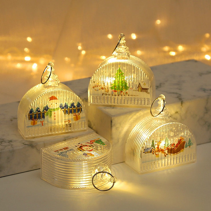 New Christmas decorations LED lights crystal palace lights window displays Christmas tree ornaments