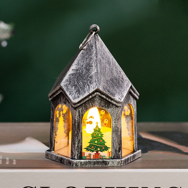 Christmas Children's Luminous Gift Retro Night Light Christmas Tree Pendant Desktop Decoration Props