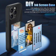 Screen casting phone case with ink screen DIY pattern suitable for iPhone protective case