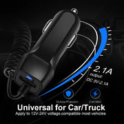 Car Charger With USB Cable Mobile Phone Charger For iphone 11 7 Samsung S10 Xiaomi Micro USB Type C Cable Fast Car Phone Charger