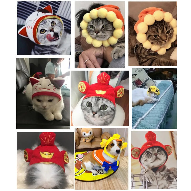 Cotton Pet Hat Decorative Party Pet Cap