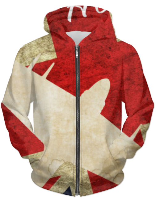 Hawker Typhoon Vintage WW2  UNISEX ZIP HOODIE - Follow yourDream