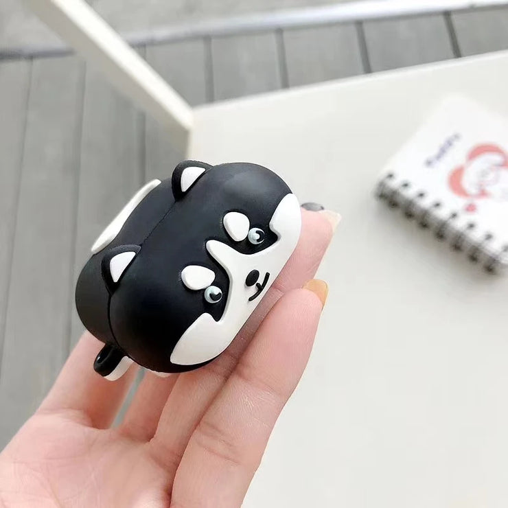 Huskie Dog for Airpods Case for Charging Box Wireless Earphone Cover Case Silicone Headphone Protective Cover Case for AirPods 2 - Follow yourDream