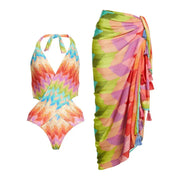 Push Up Women Bikini Skirt Floral Printed Bikini - Follow yourDream