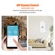 ZigBee 3.0 Mini Smart Temperature Humidity Sensor Indoor Hygrometer Controller Portable Battery Works With Tuya Alexa Google